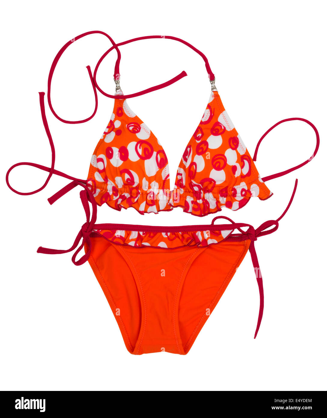 Bright orange swimsuit Stock Photo