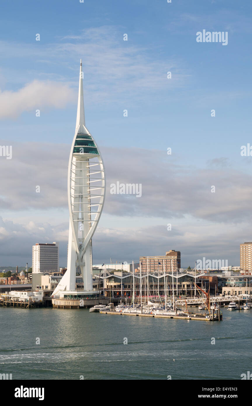 Portsmouth harbour and Spinnaker tower, Hampshire, England, UK Stock Photo