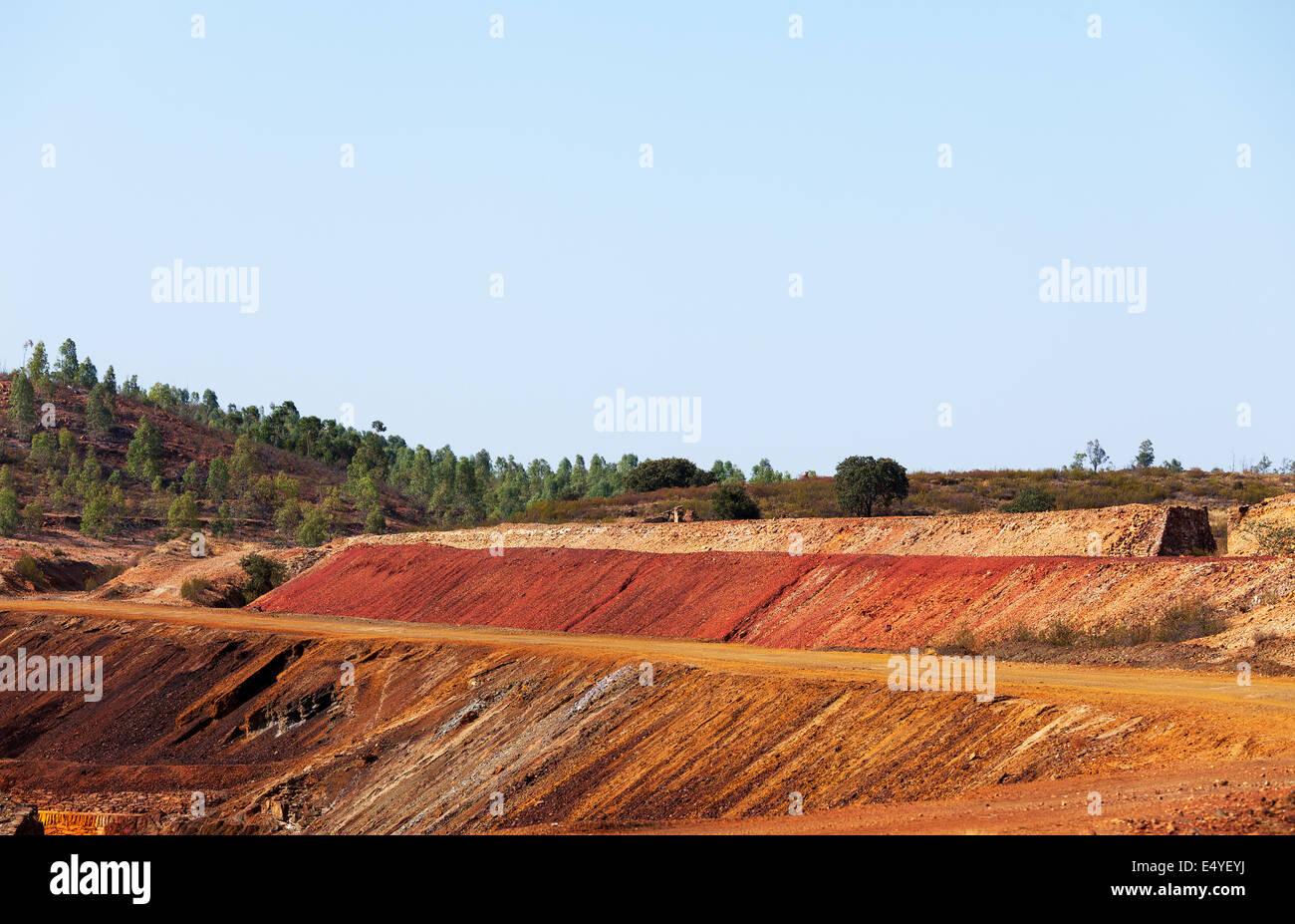 Copper mine tailings Stock Photo - Alamy