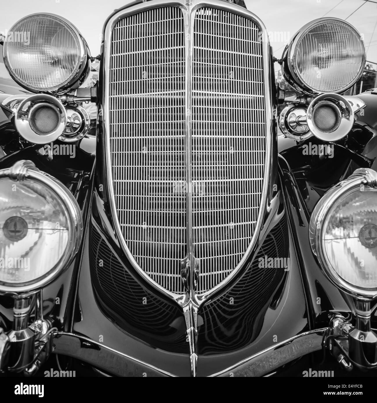 classic vintage car details Stock Photo Alamy