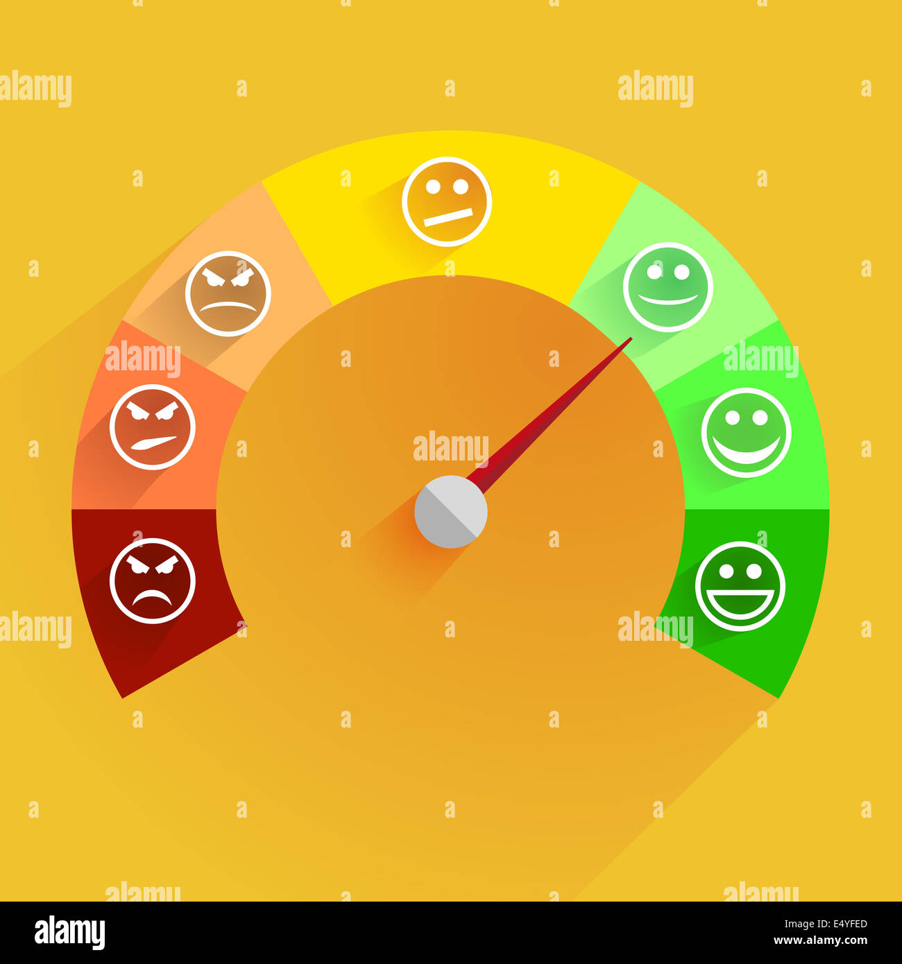 satisfaction meter Stock Photo