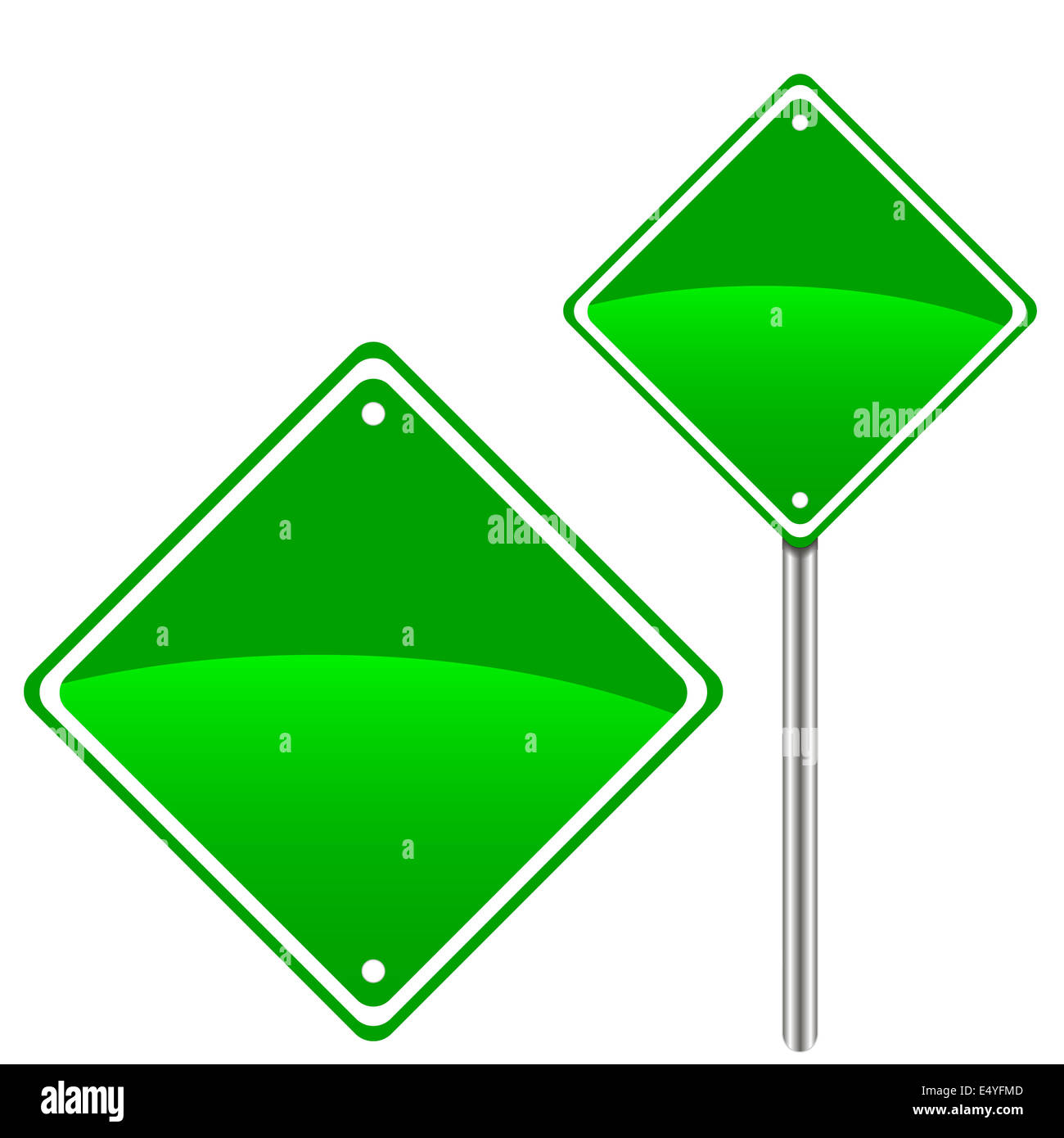 New road sign Stock Photo