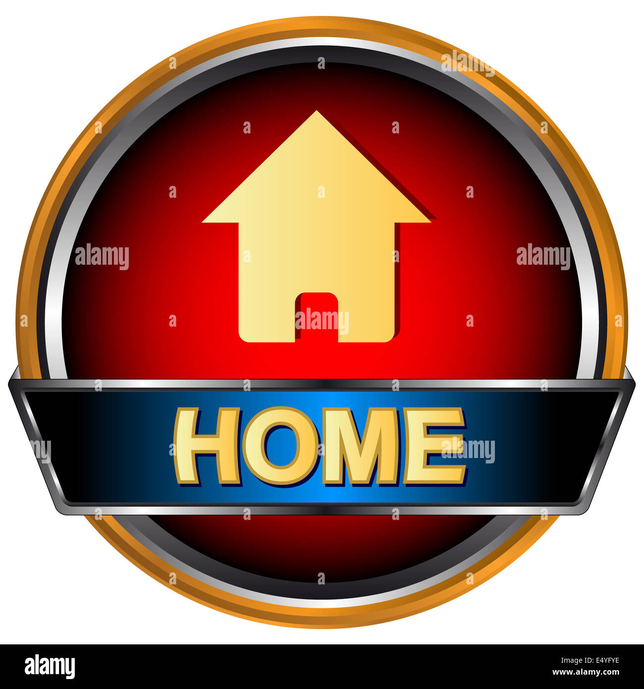 Home web logo Stock Photo