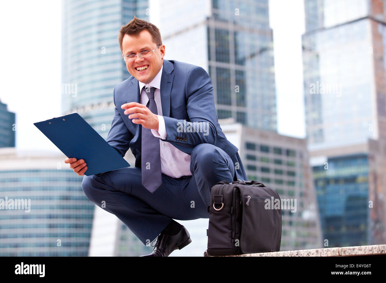 Successful  smiling businessman Stock Photo