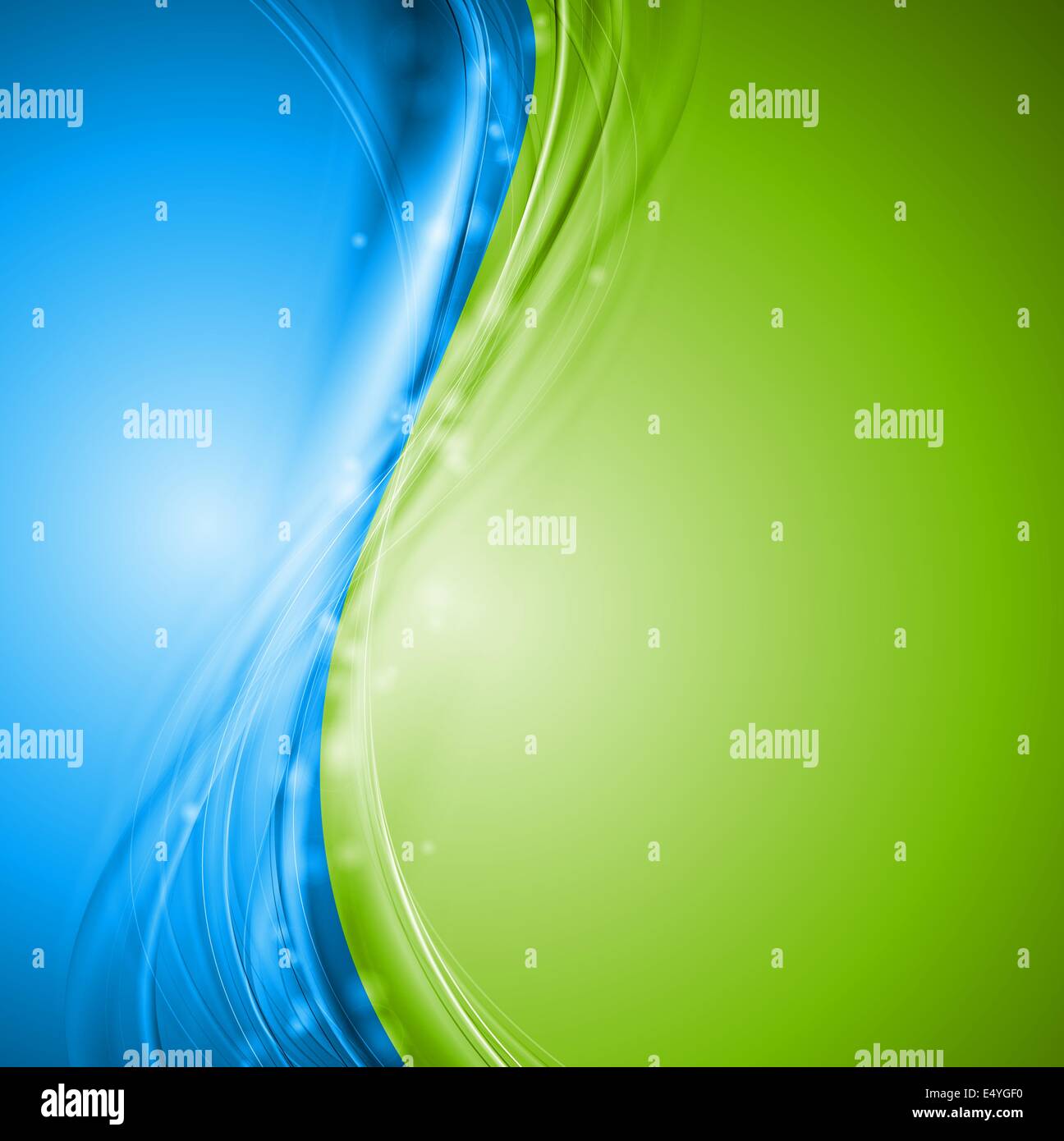 Green and blue wavy design Stock Photo - Alamy