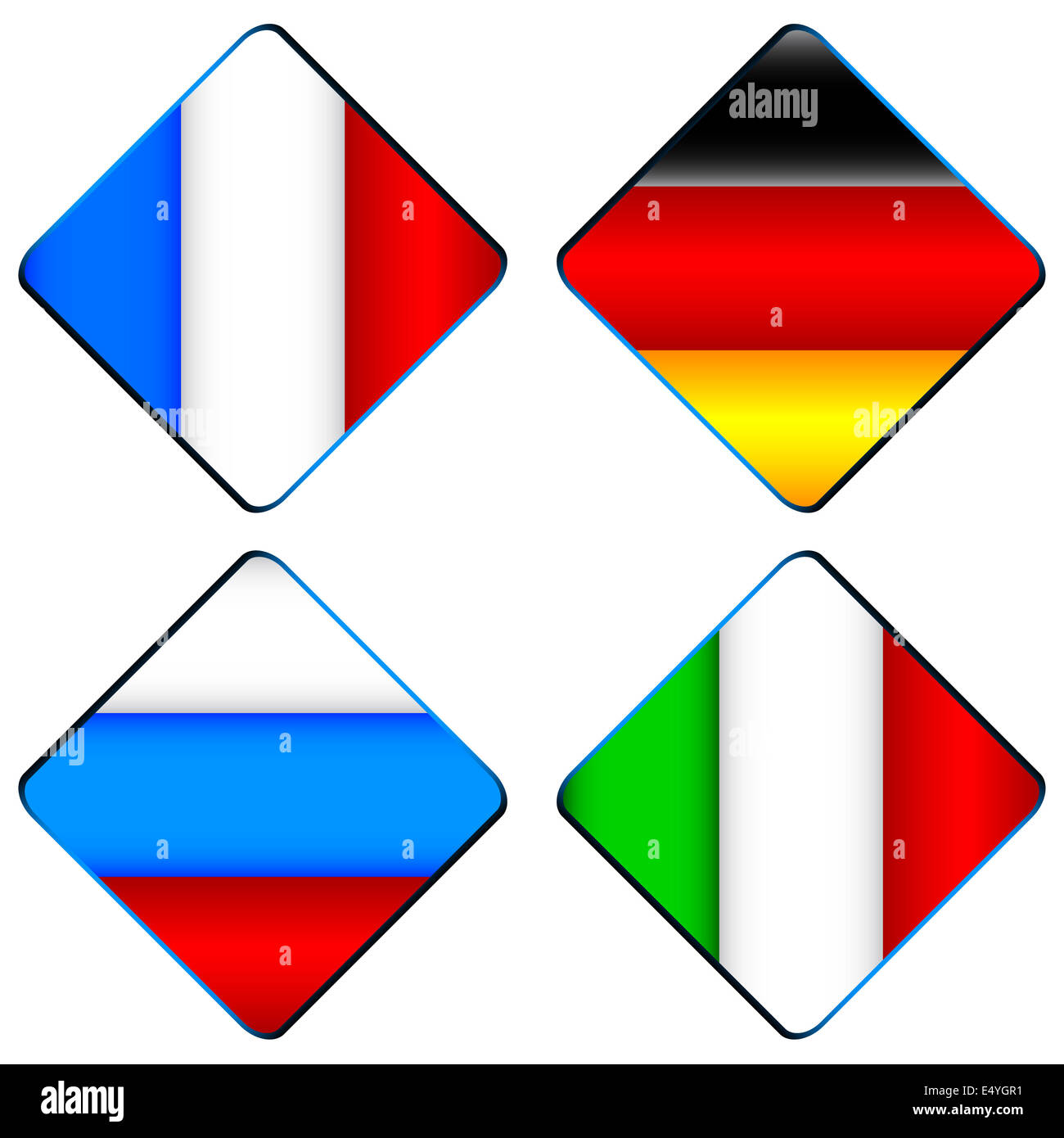 Four flags Stock Photo Alamy
