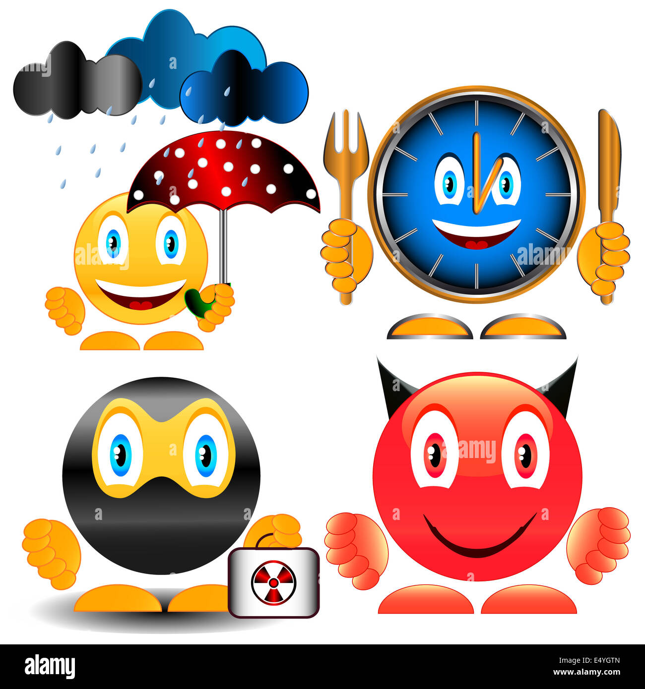 New set of smiles Stock Photo - Alamy