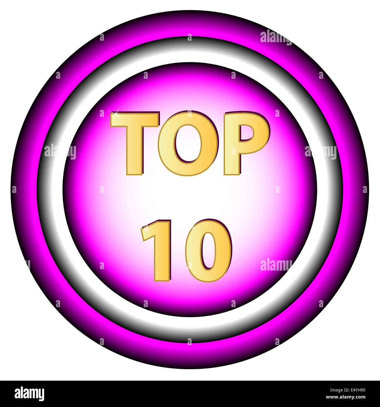 Top ten icon Stock Photo