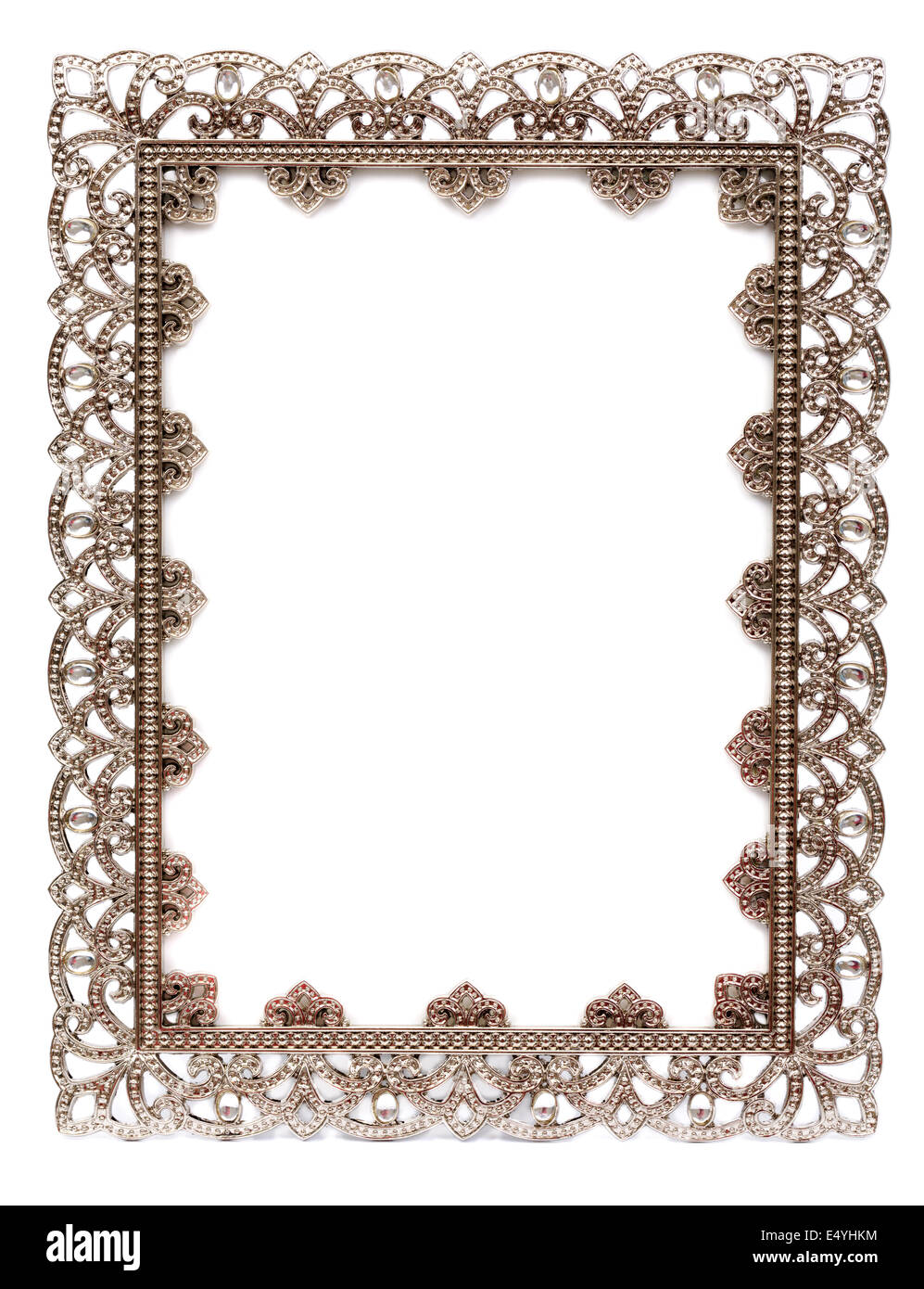 An empty metal frame isolated on white Stock Photo - Alamy