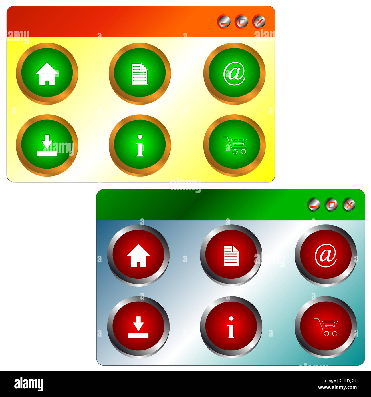 Site icons set Stock Photo - Alamy