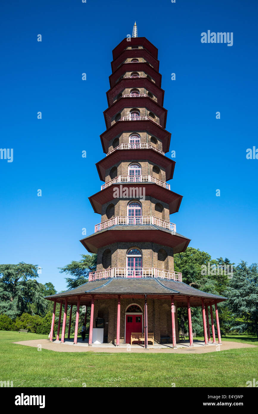 Pagoda, Kew Royal Botanic Gardens, London, UK Stock Photo
