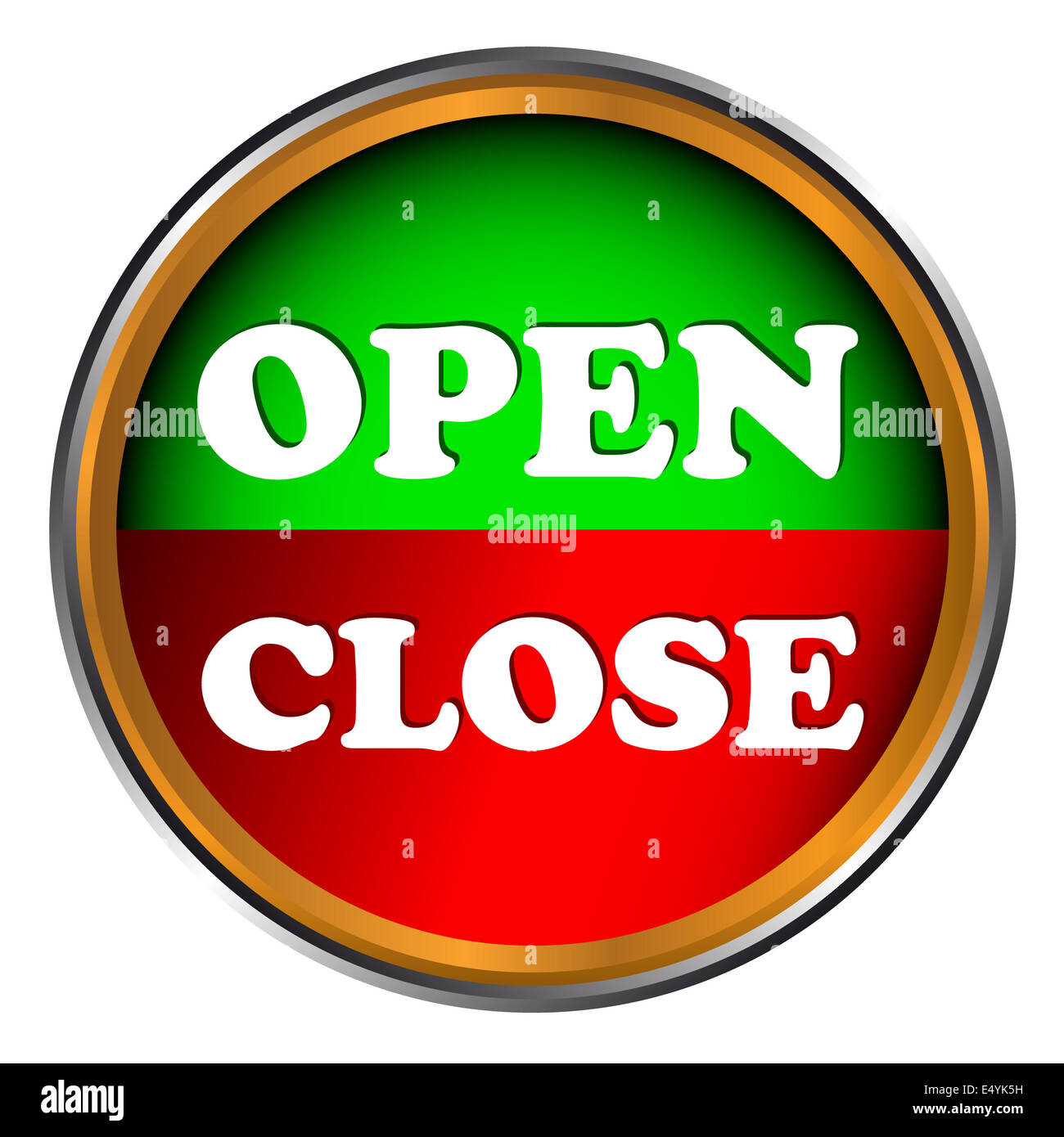Open and close icon Stock Photo