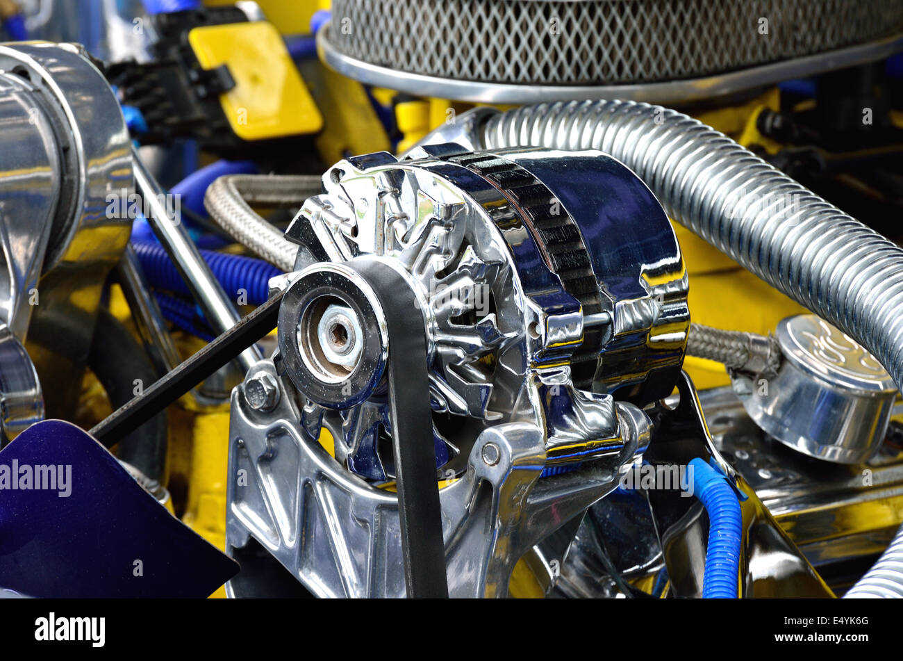 Car engine detail Stock Photo Alamy