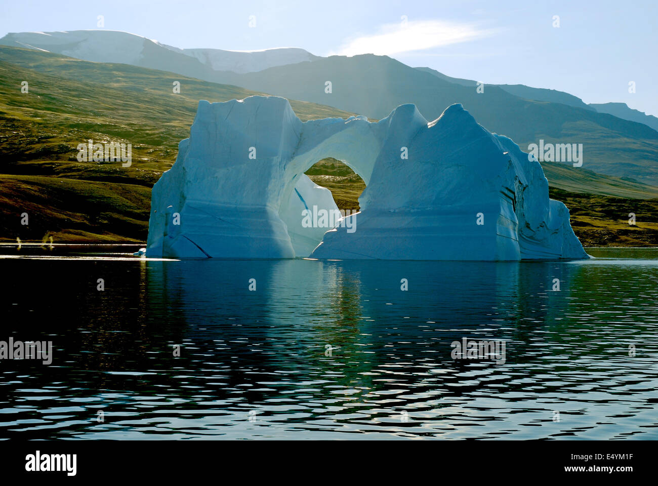 Iceberg, East of Greenland Stock Photo