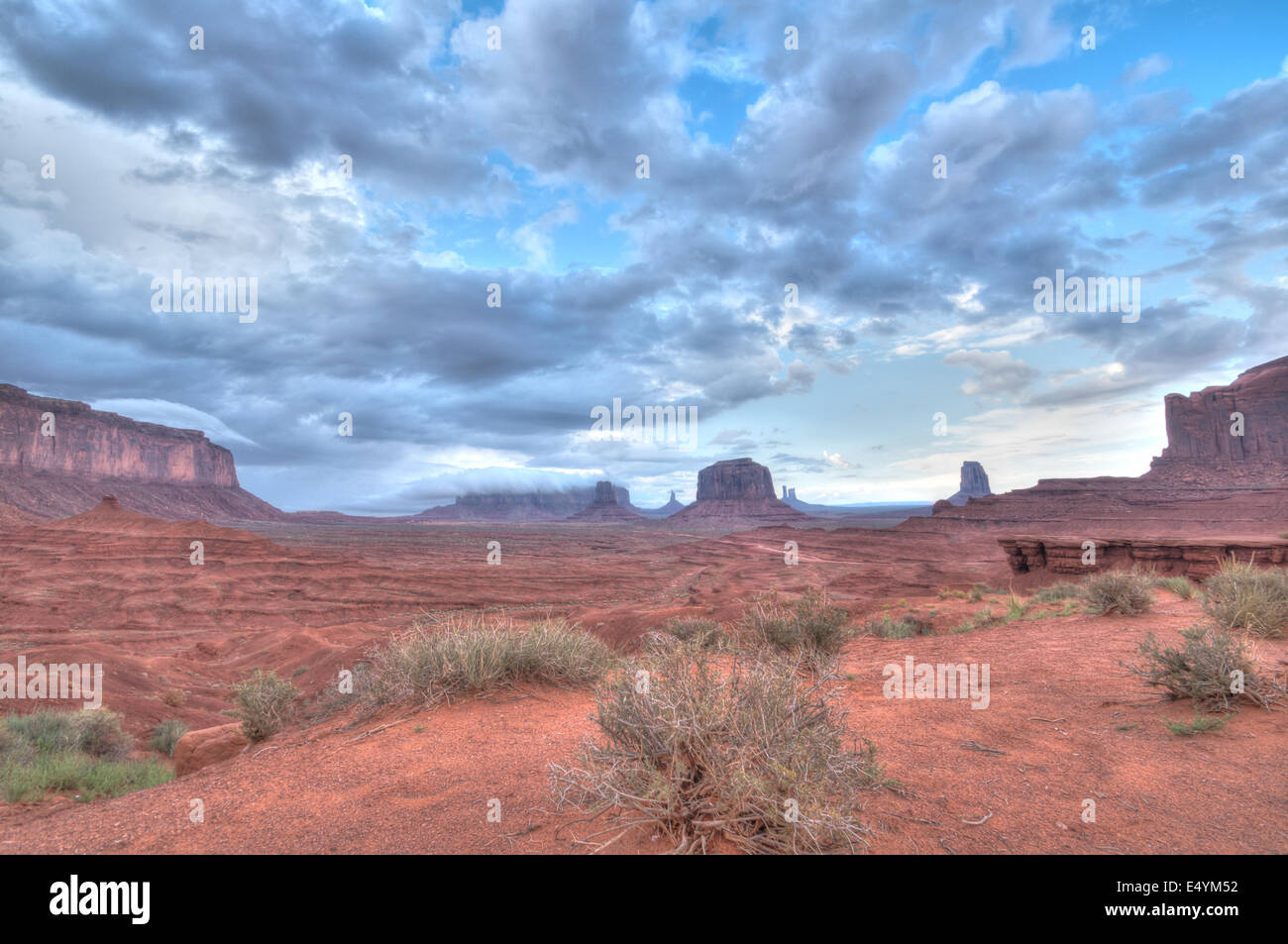 Monument valley panoramic view Stock Photo