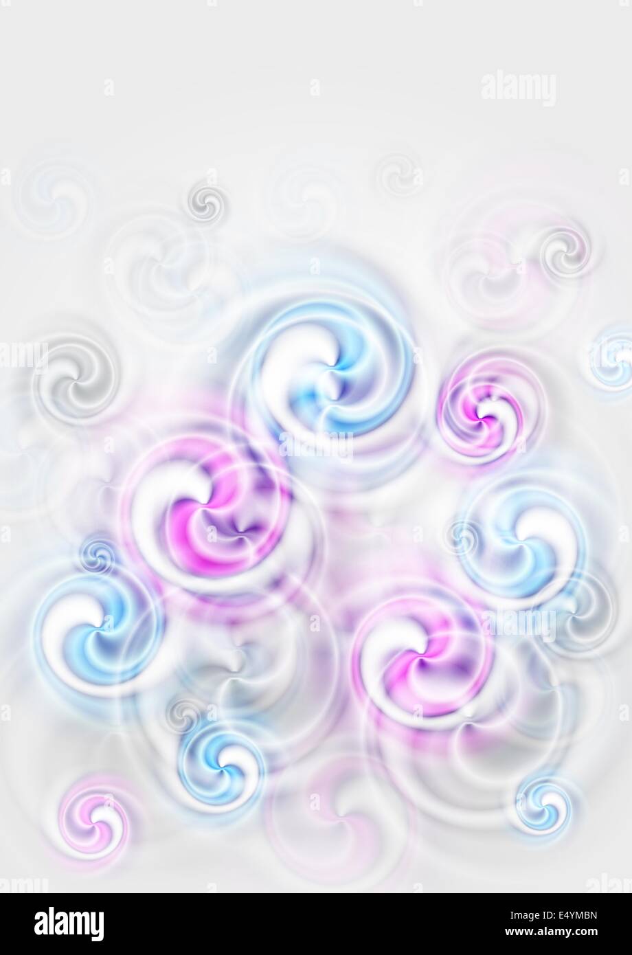 Abstract swirl shapes on the grey background Stock Photo - Alamy