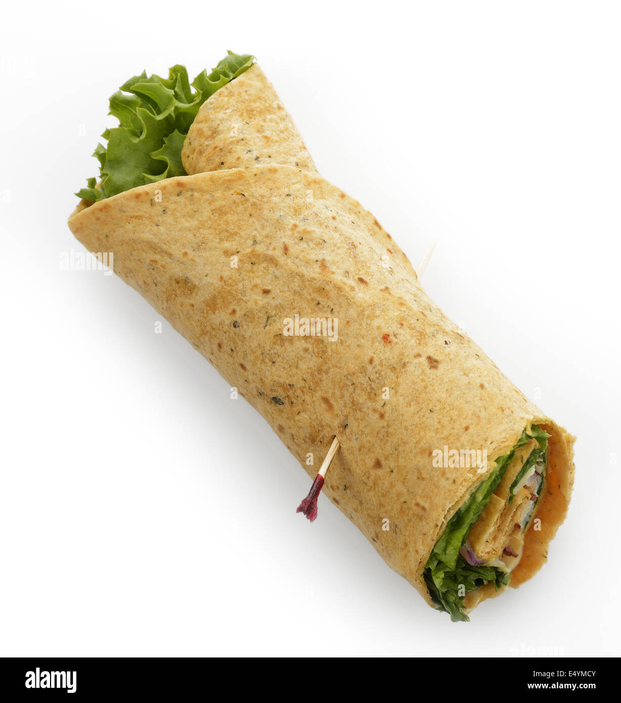 Turkey Wrap Sandwich Stock Photo Alamy