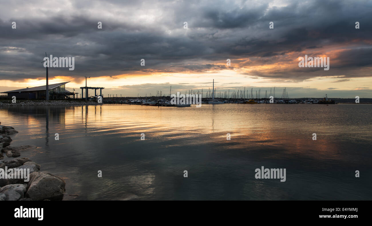 The Harbour Lights Portland Stock Photo