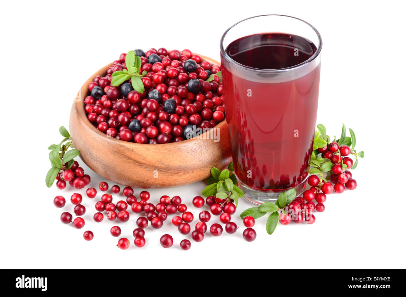 Berry and juice Stock Photo Alamy