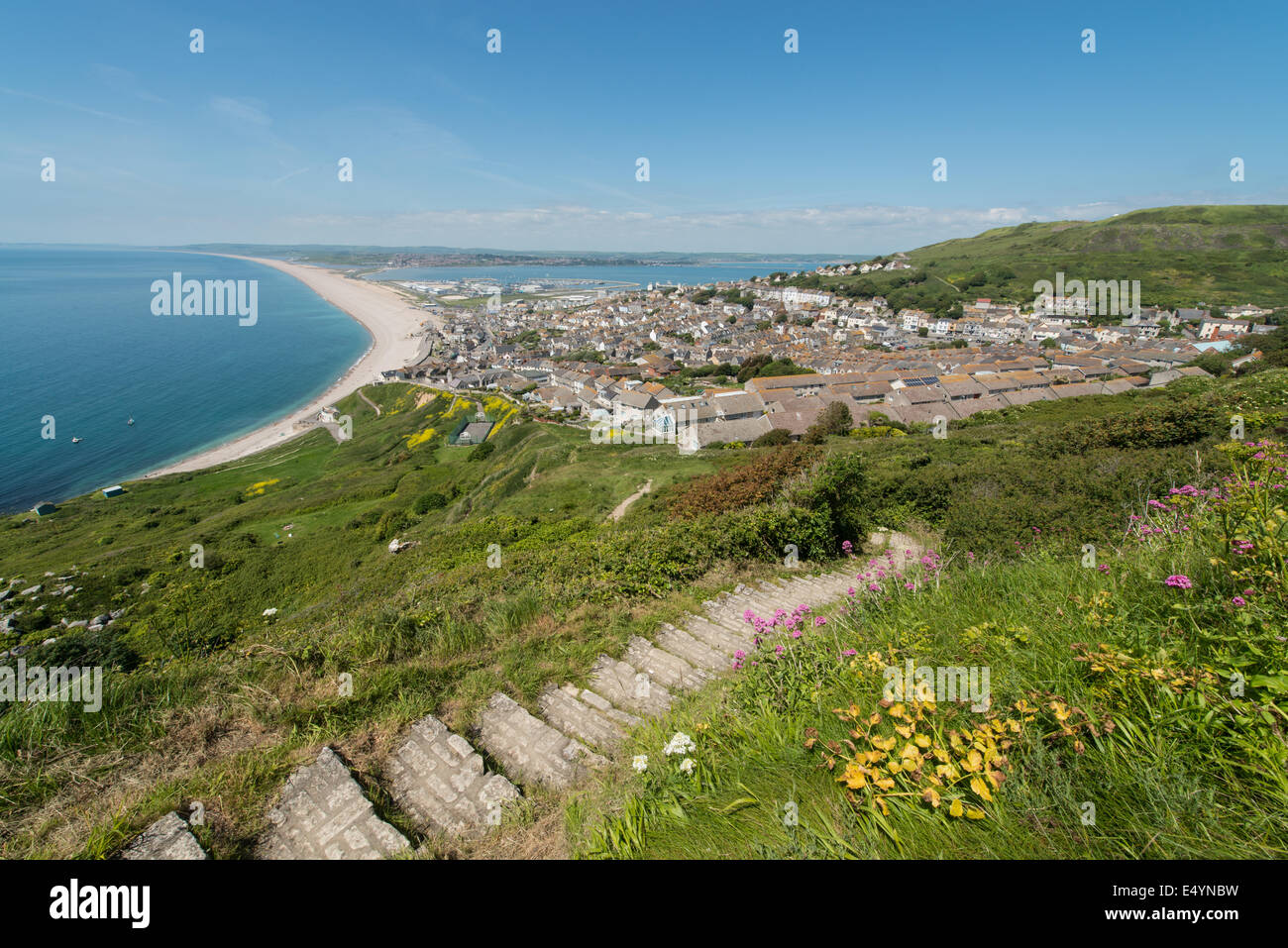 Chesil beach Dorset Stock Photo Alamy