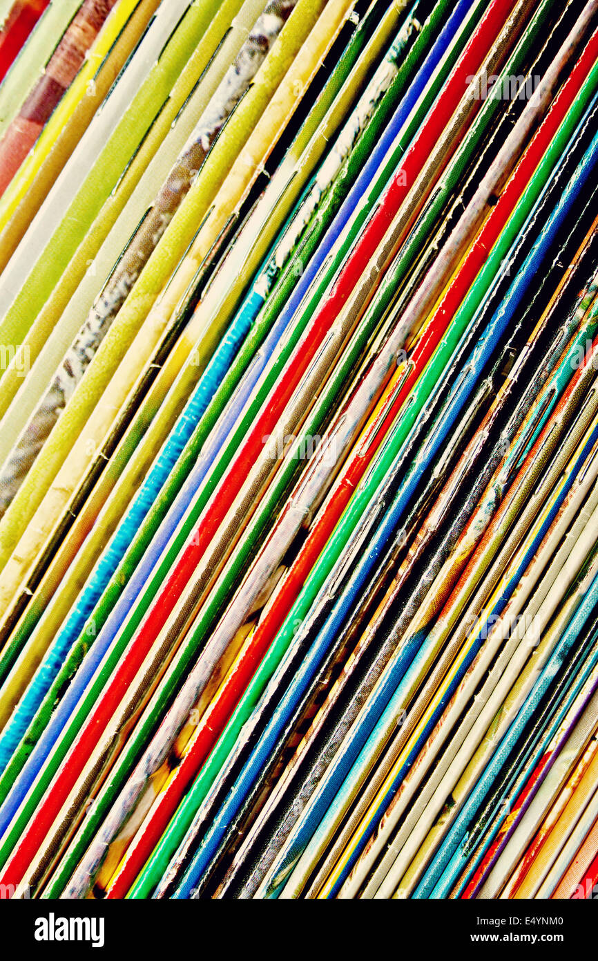 Heap of Multi-coloured Old Magazines Stock Photo - Image of objects, close:  7385910