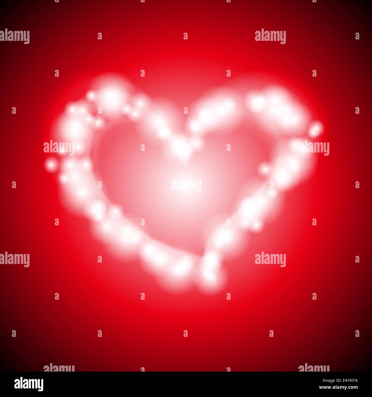 Abstract shiny heart on the red background Stock Photo - Alamy