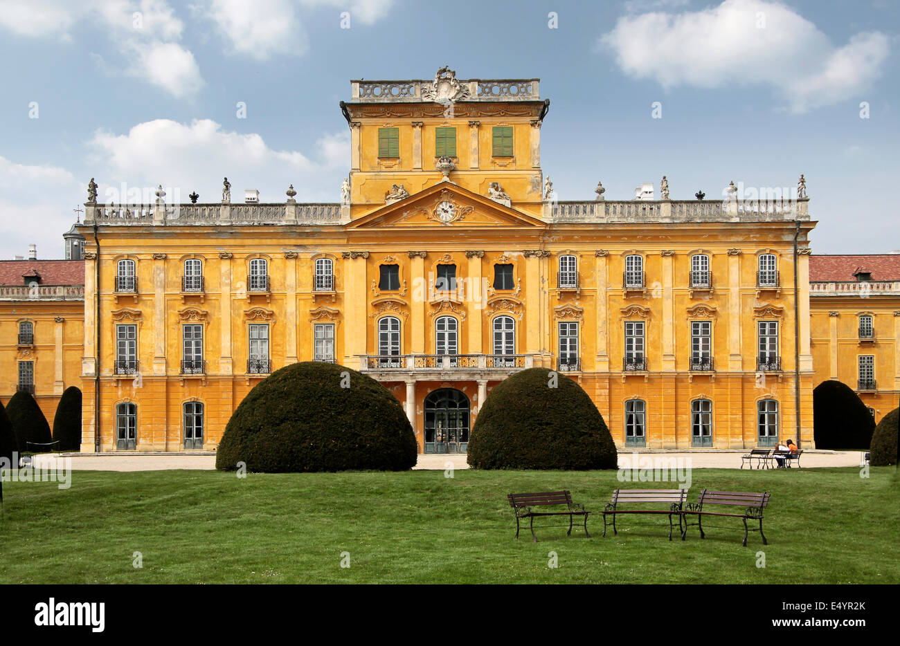 Park of the Palace of Esterhazy in northern Hungary Stock Photo Alamy