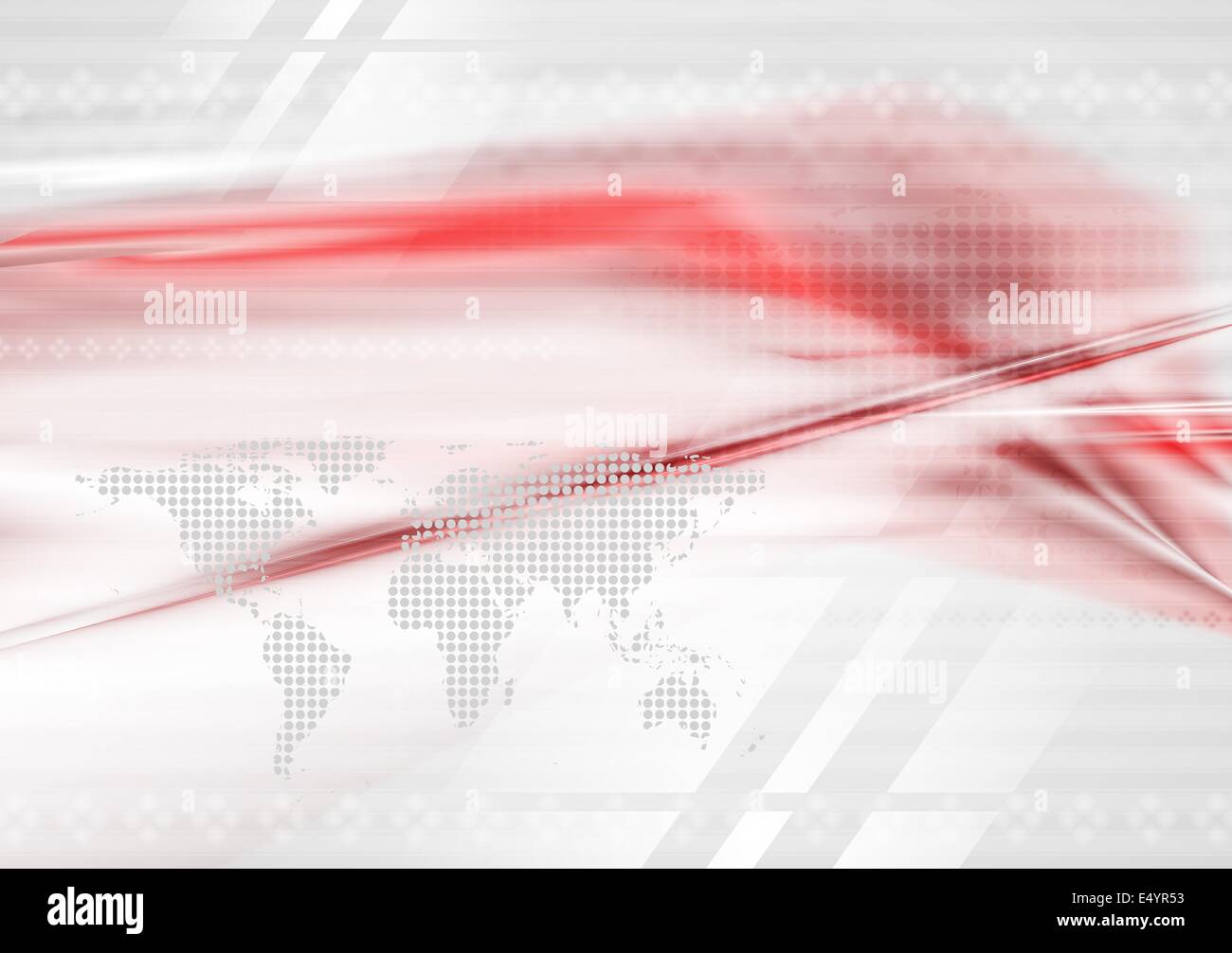 Abstract technology background with world map Stock Photo - Alamy