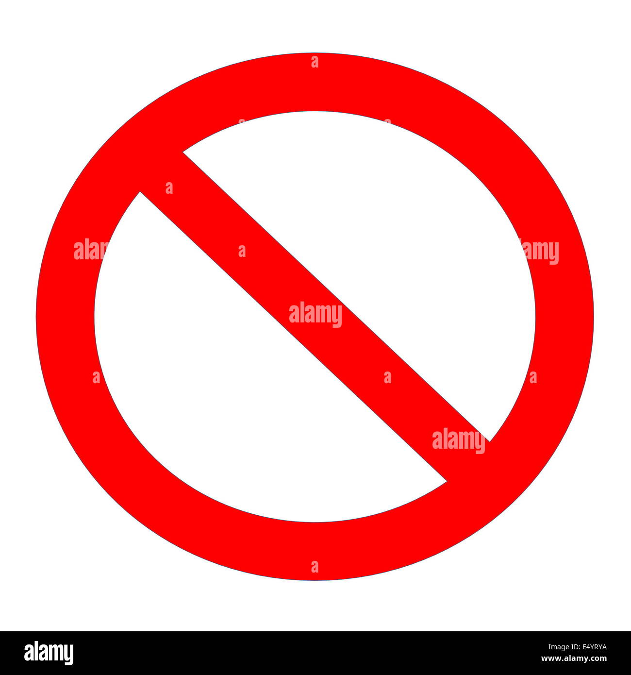 Not allowed sign Stock Photo - Alamy