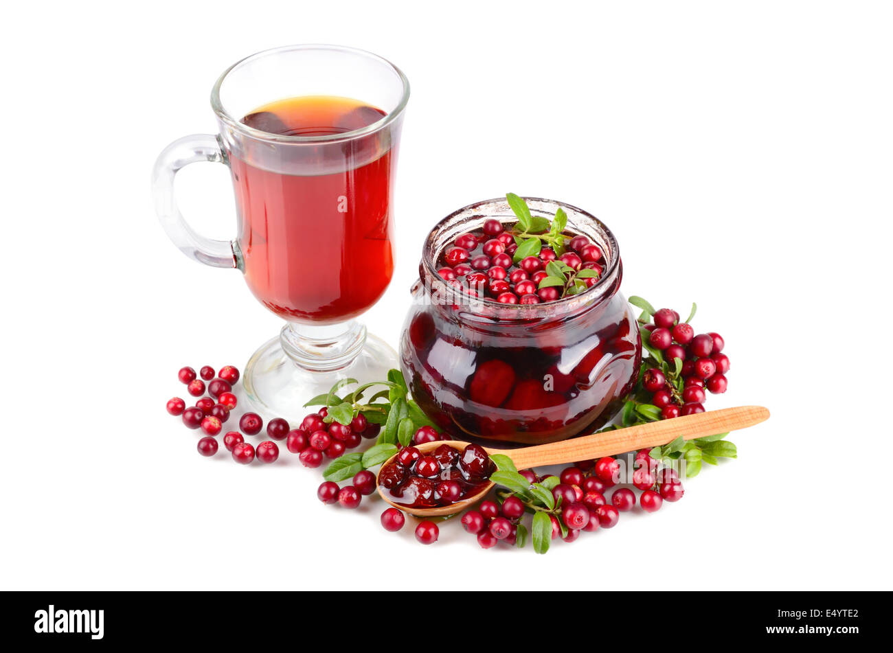 Tea and jam Stock Photo Alamy