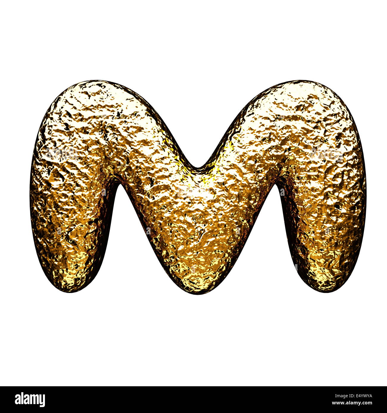 isolated golden letter Stock Photo Alamy