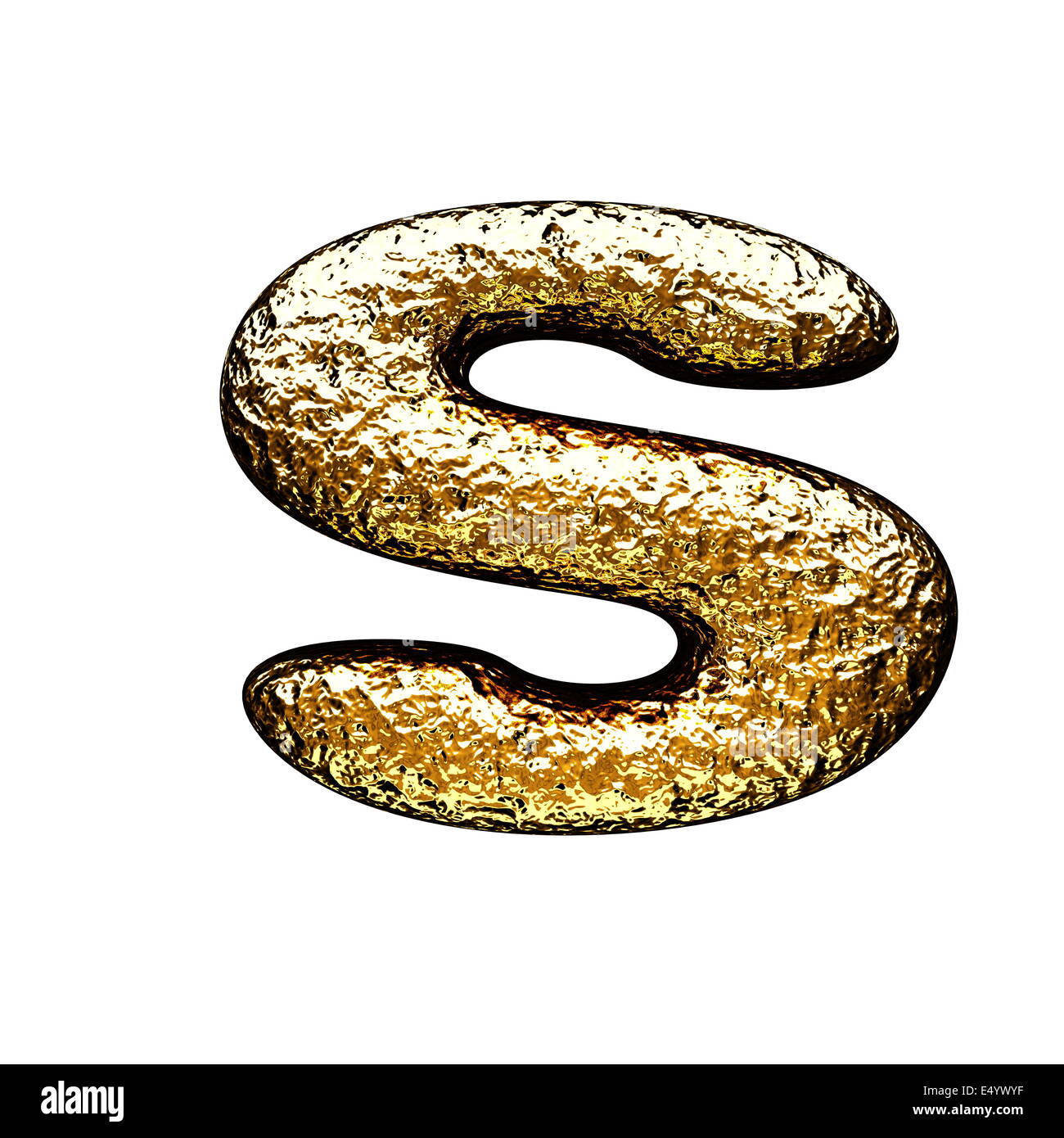 isolated golden letter Stock Photo - Alamy