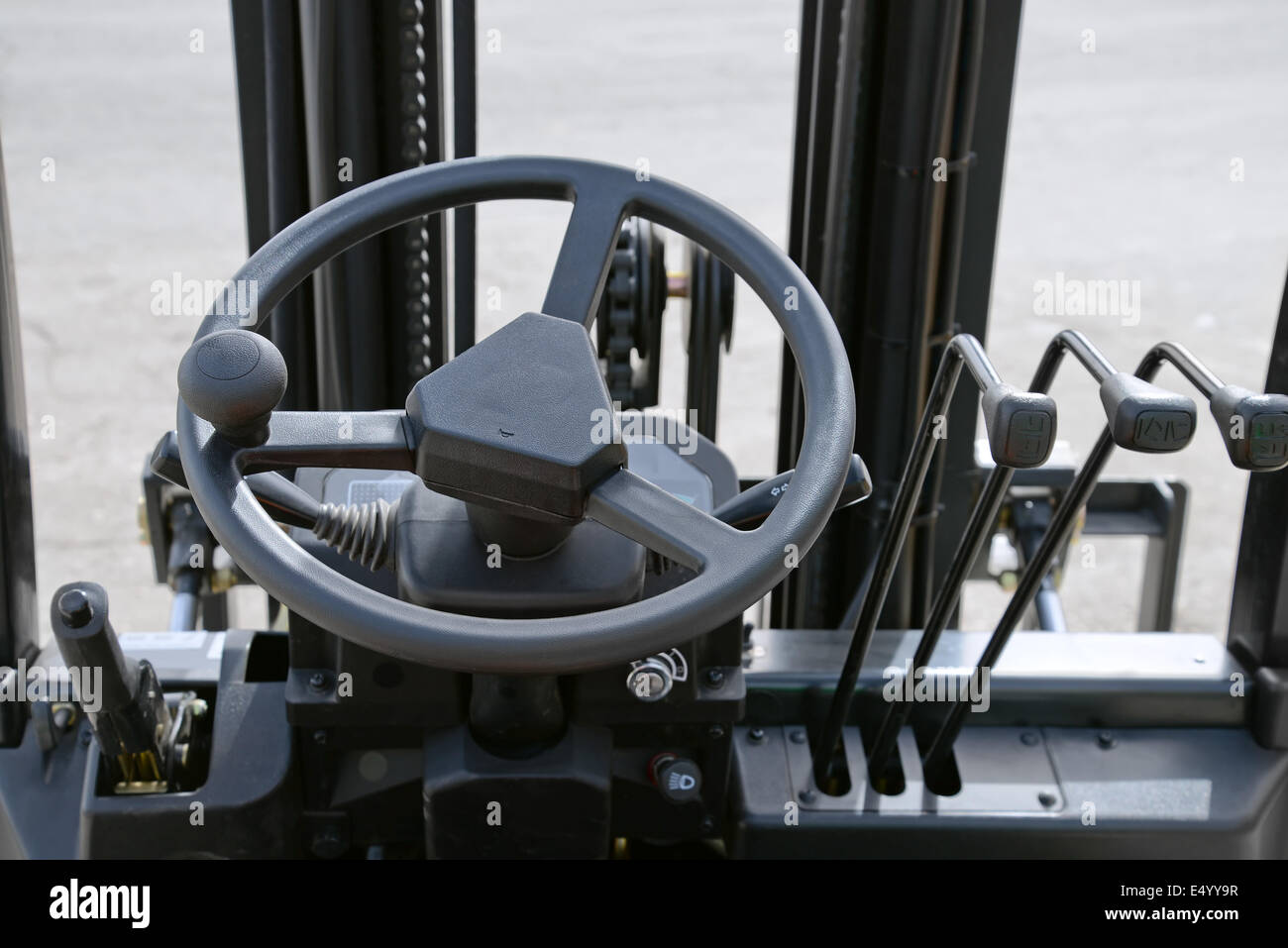 Close up of generic forklift dashboard Stock Photo