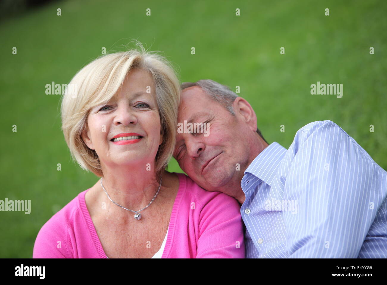 Loving senior husband and wife Stock Photo