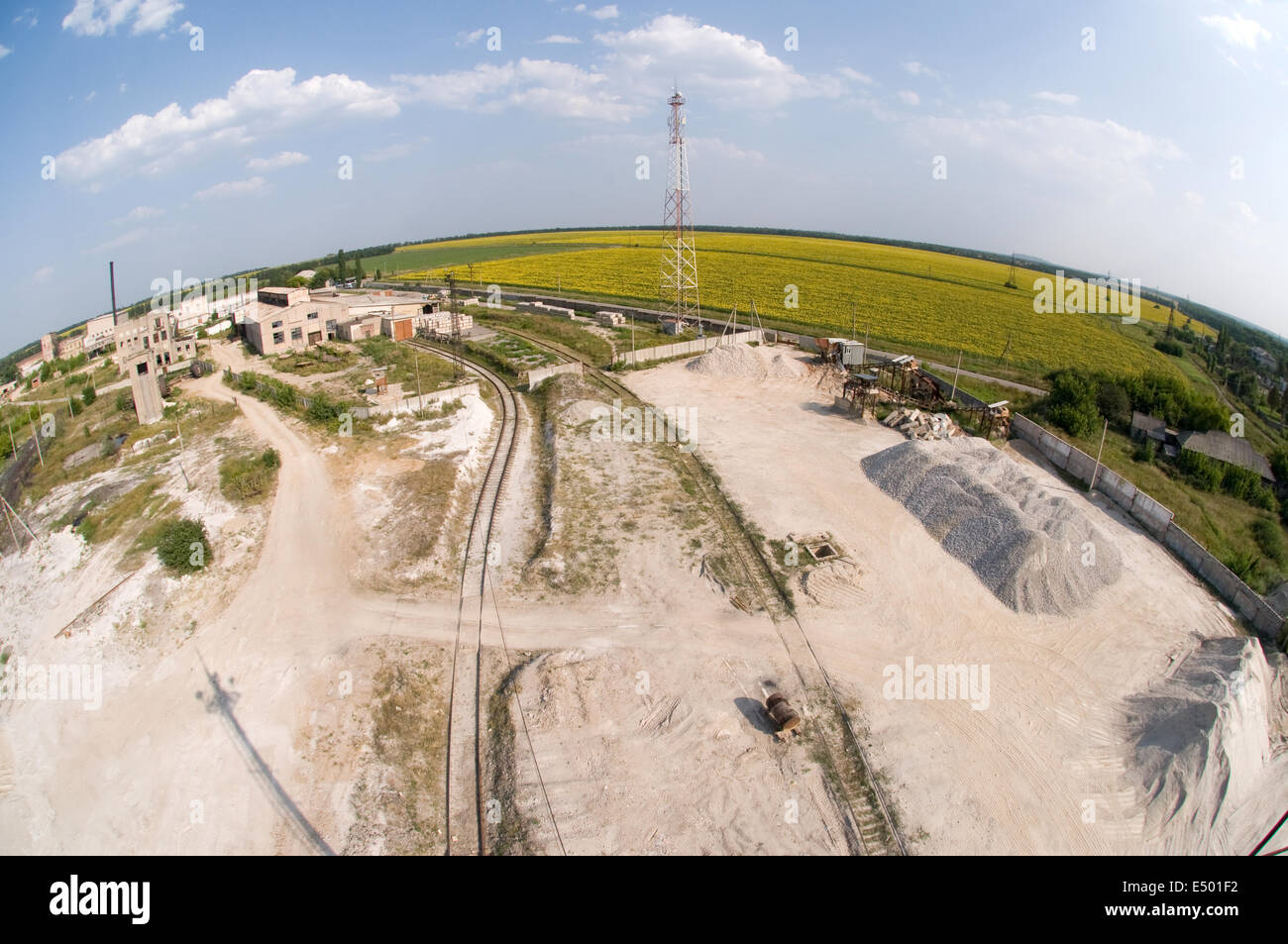 mound of waste from a height Stock Photo Alamy