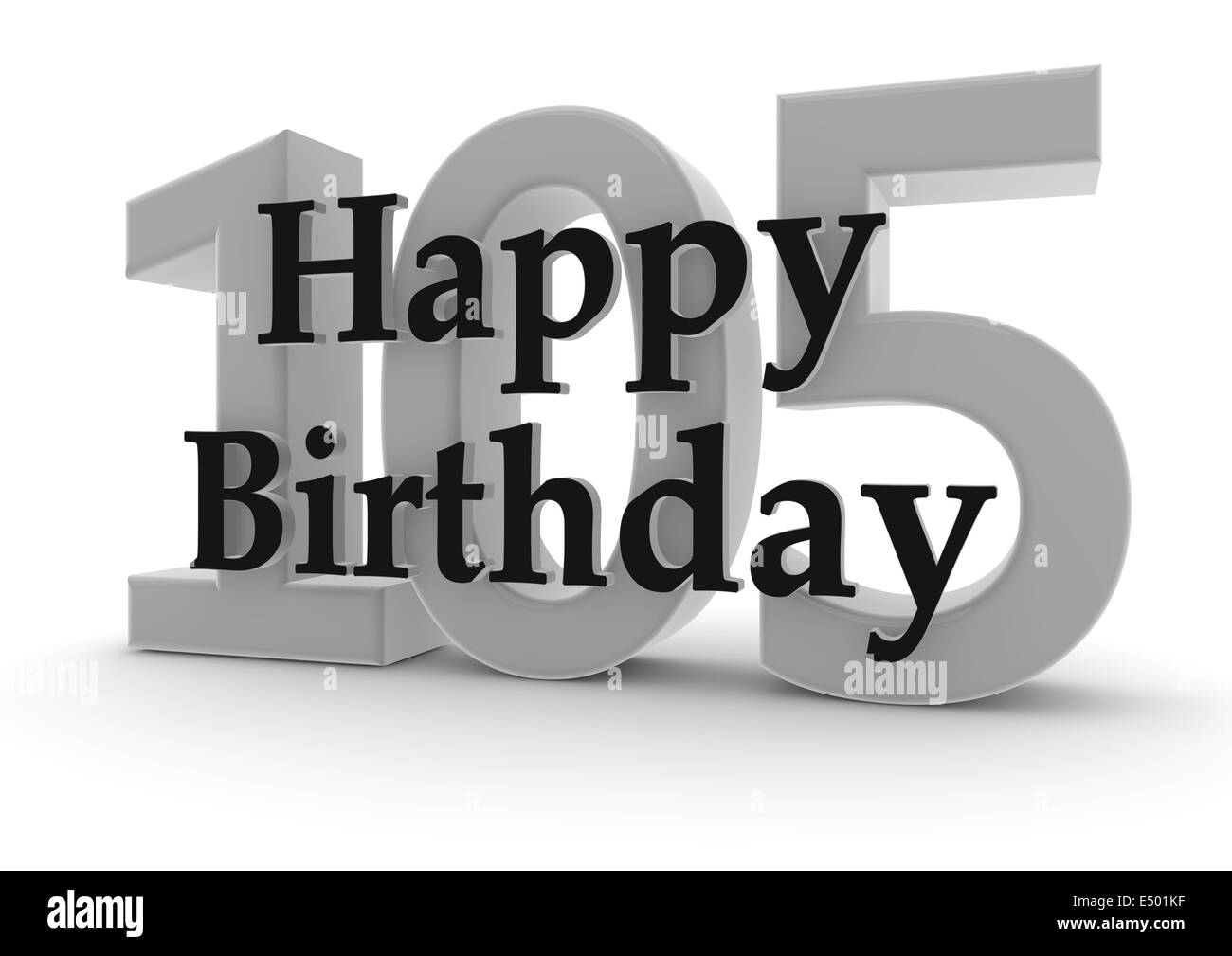 Happy Birthday for 105th birthday Stock Photo