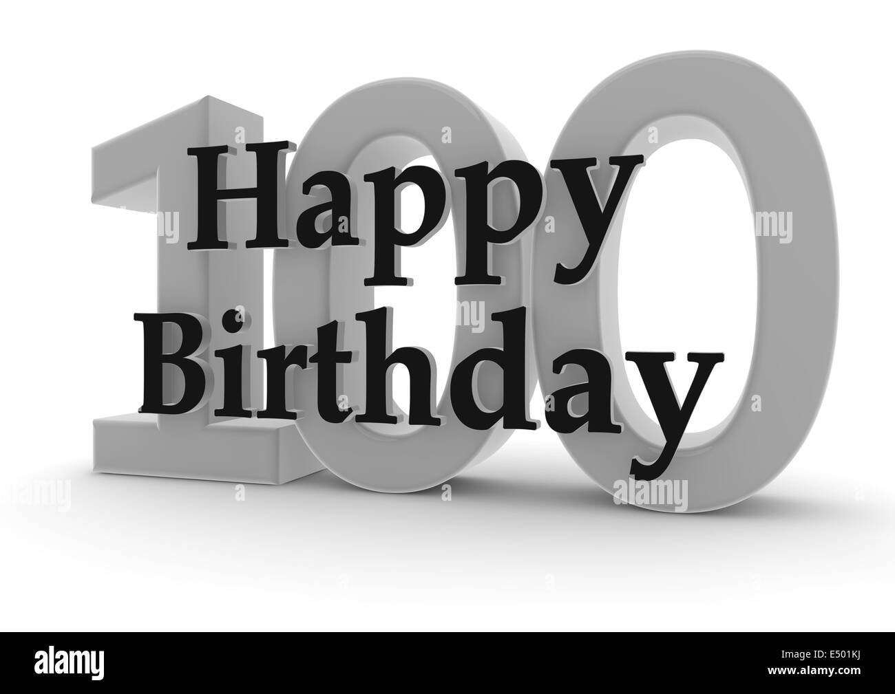 Happy Birthday for 100th birthday Stock Photo