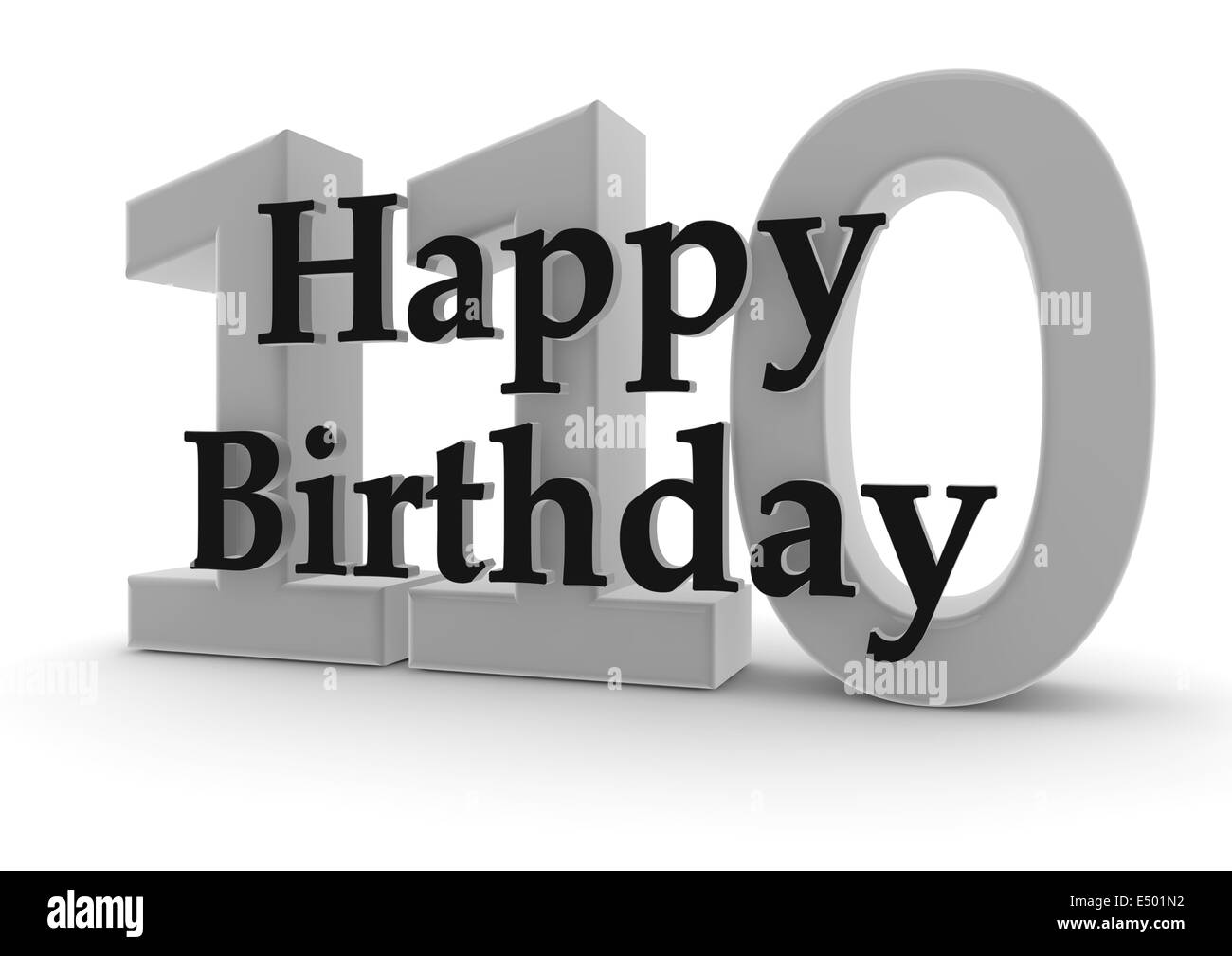 Happy Birthday for 110th birthday Stock Photo