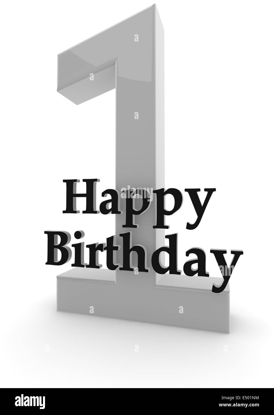 Happy Birthday for 1st birthday Stock Photo