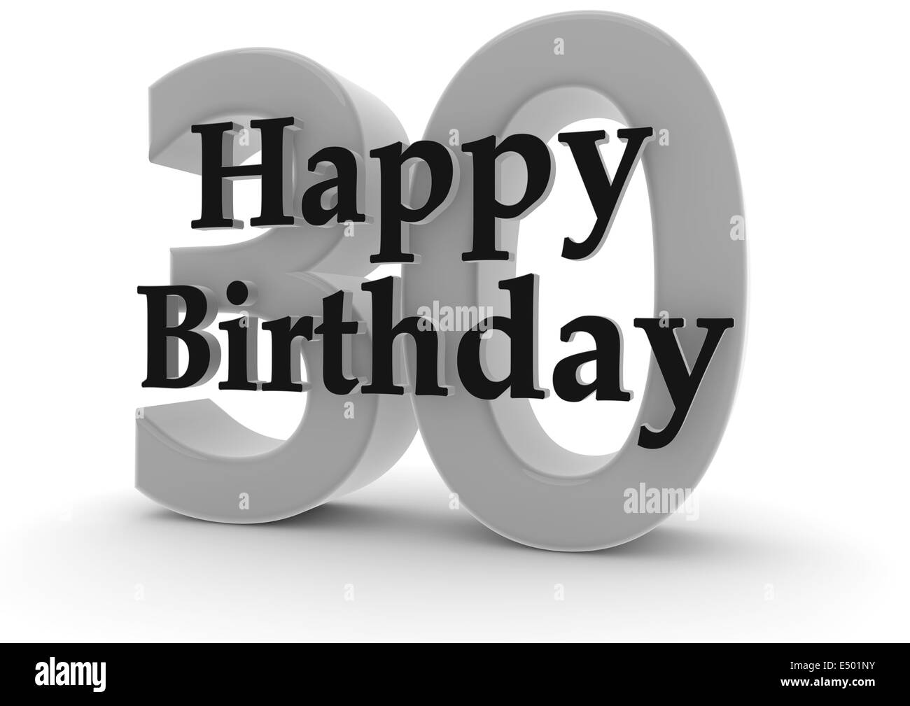 Happy Birthday for 30th birthday Stock Photo