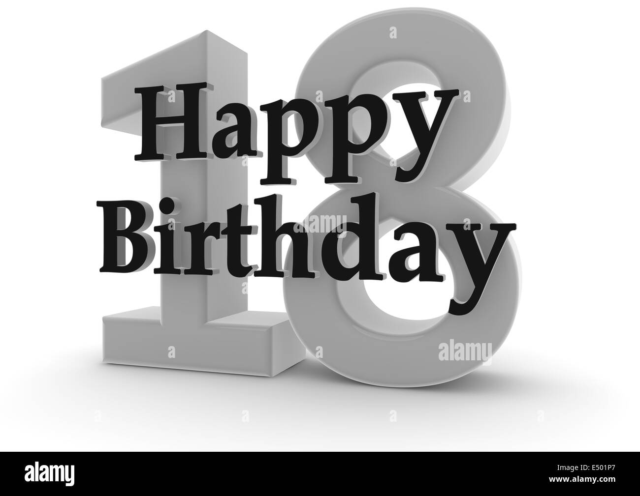 Happy Birthday for 18th birthday Stock Photo