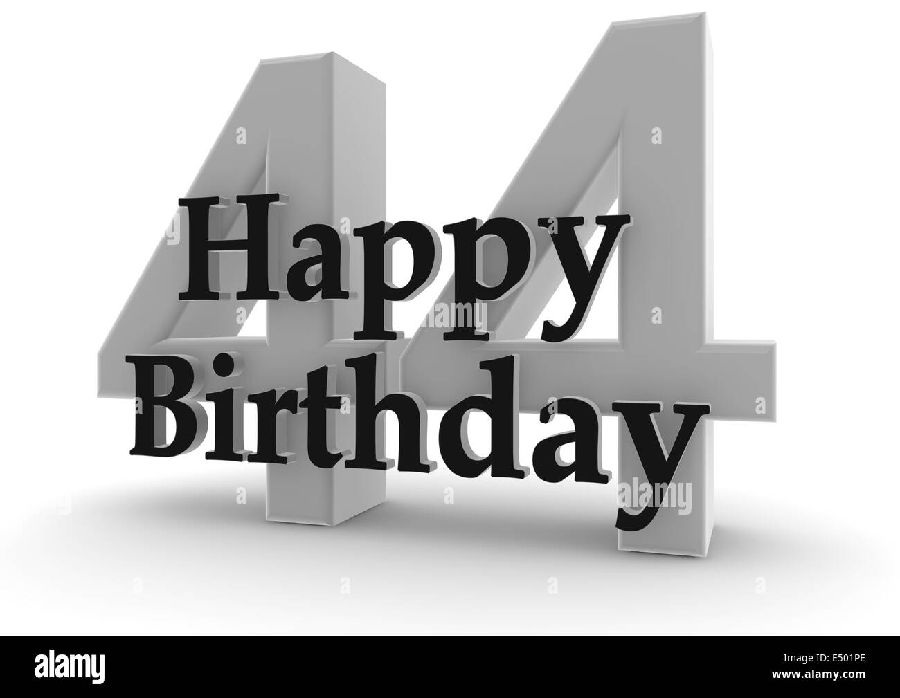 Happy Birthday for 44th birthday Stock Photo