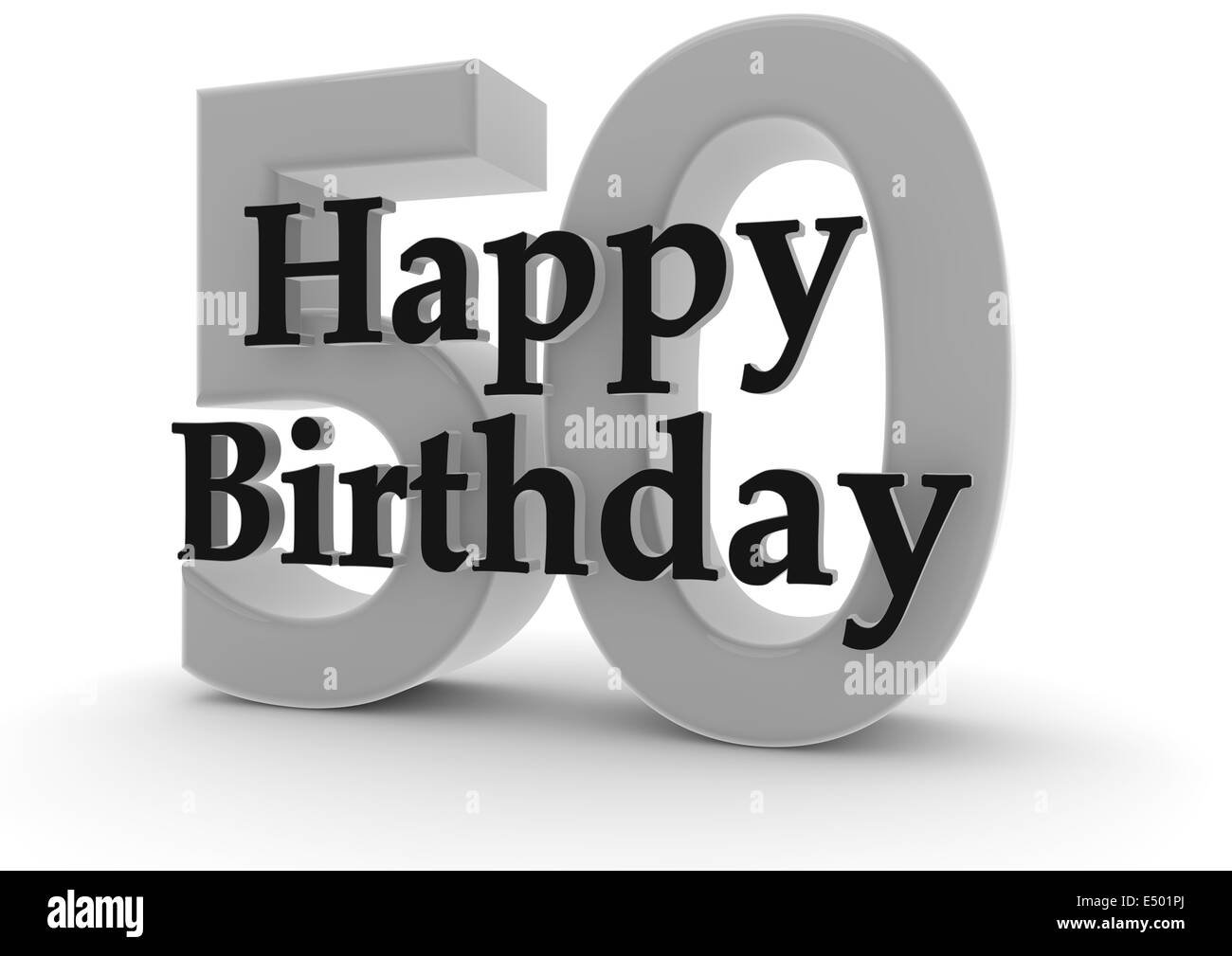 Happy Birthday for 50th birthday Stock Photo