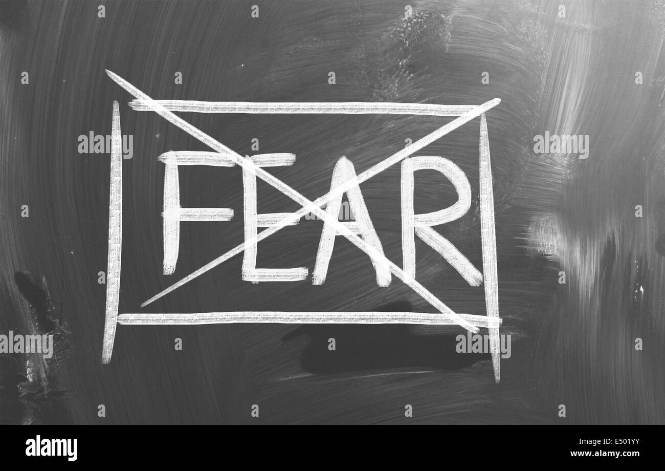 No Fear Concept Stock Photo