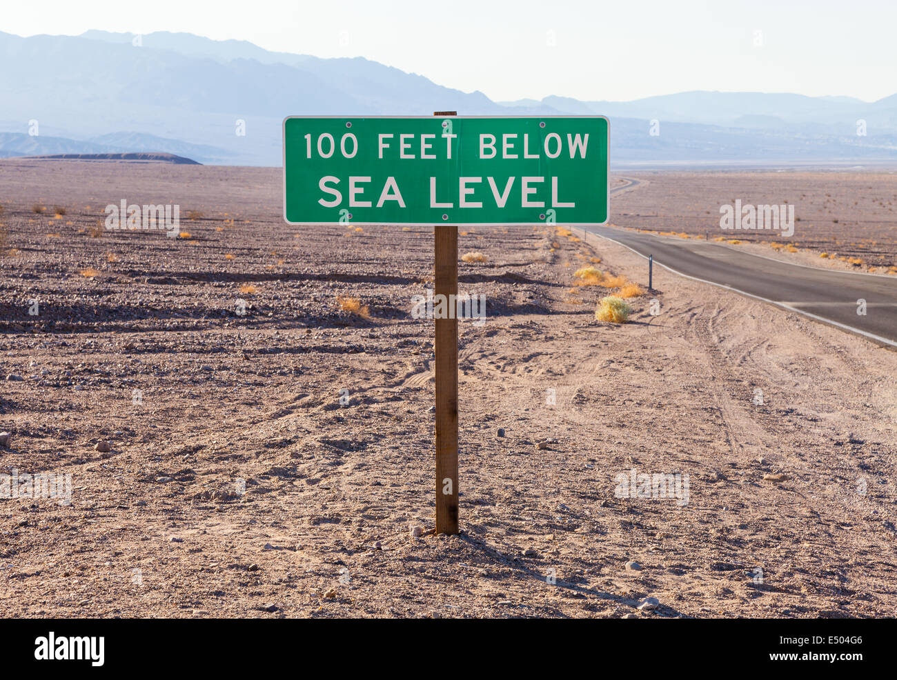 Below sea level Stock Photo