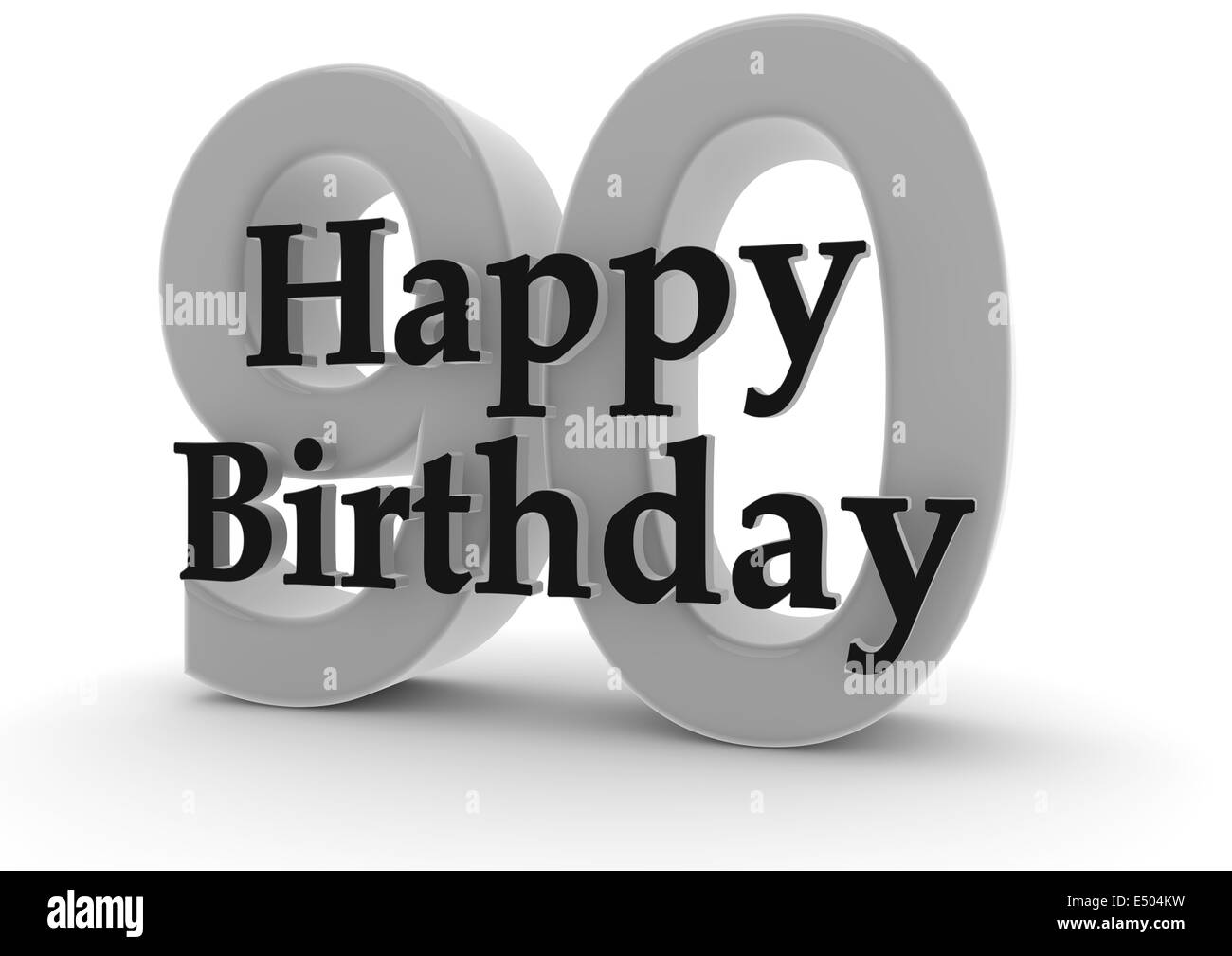 Happy Birthday for 90th birthday Stock Photo