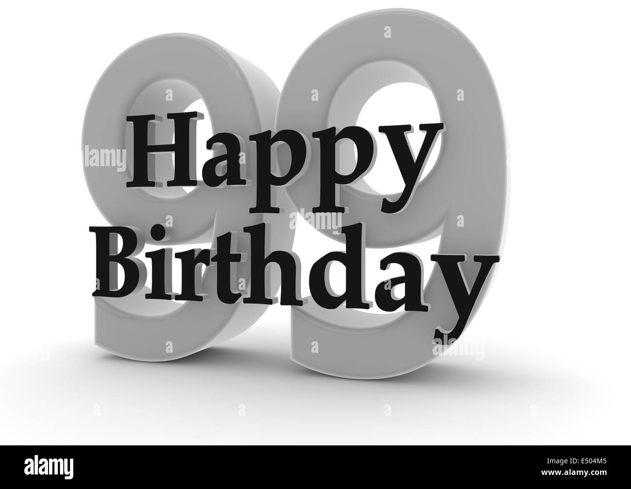 Happy Birthday for 99th birthday Stock Photo