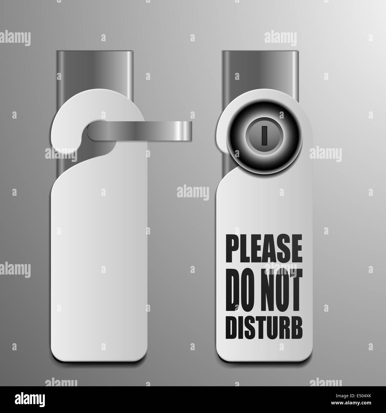 do not disturb door handles Stock Photo