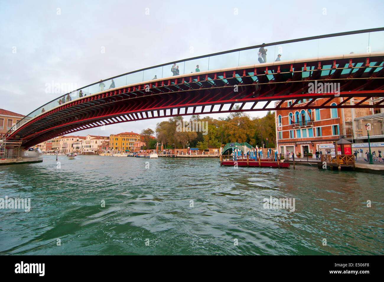 Venice Calatrava bridge della costituzione Stock Photo