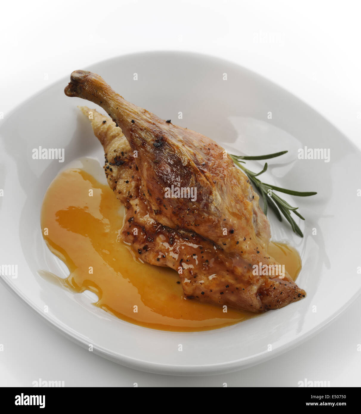 Duck With Orange Sauce Stock Photo - Alamy